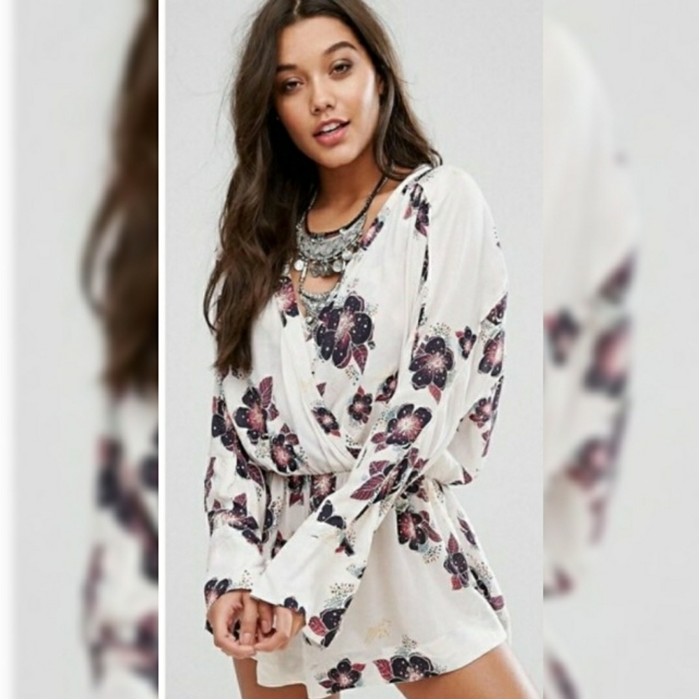 Free People Tuscan Dreams Tunic sz XS EUC